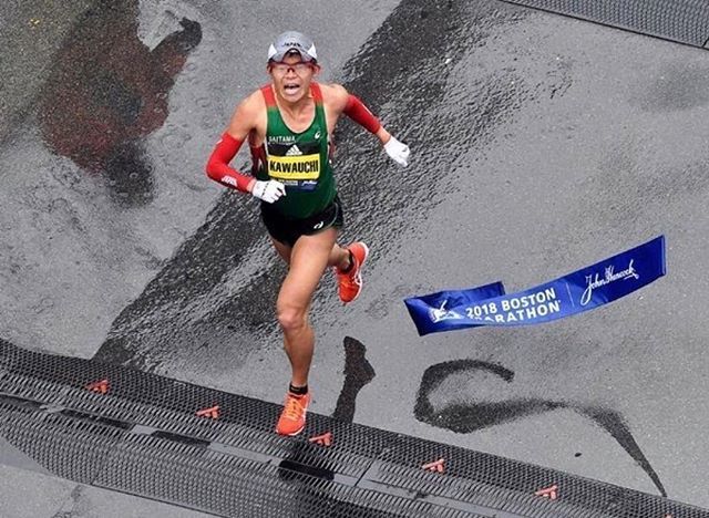 RunBlogRun's tweet photo. #rp @runnershell And your 2018 #bostonmarathon Elite Men’s winner is Yuki Kawauchi of Japan 🇯🇵 📷: Brian Fluharty/ USA Today Sports, via Reuters https://t.co/twcKCI9DrK https://t.co/6LlJBWWDKa