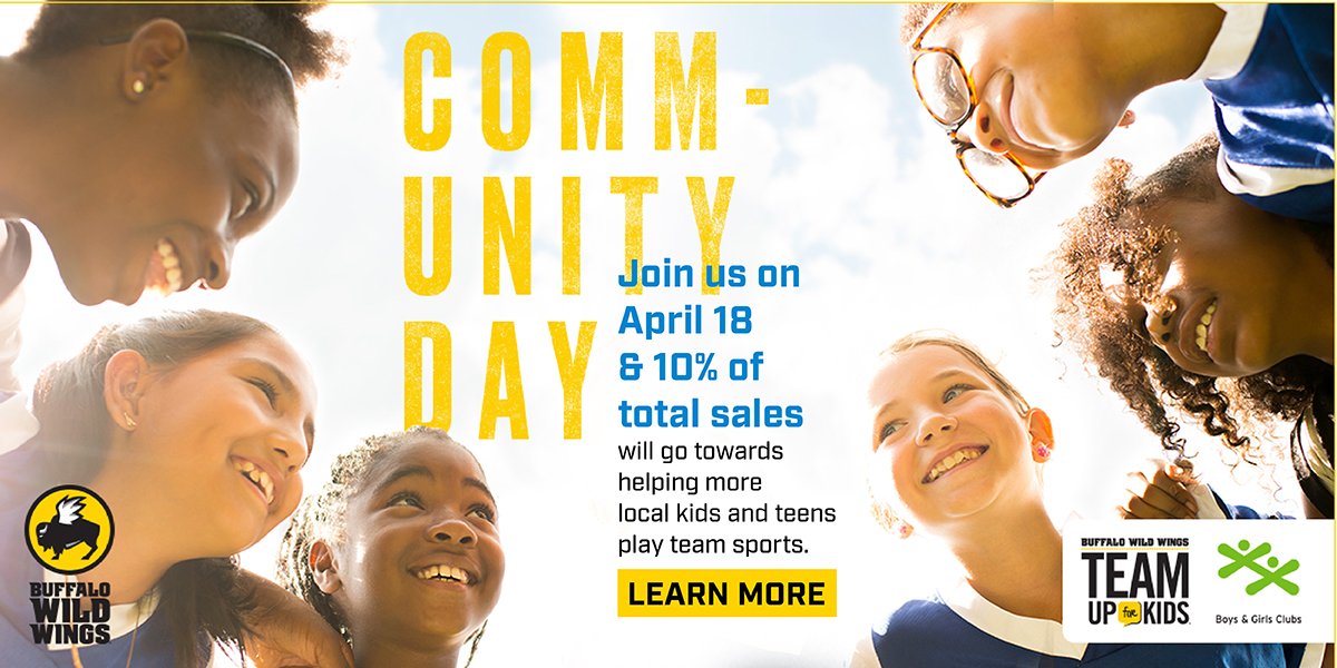 It's <a href="/BGCCAN/">BGC Canada</a> Community Day this Wednesday! Join us on April 18th to support your local Boys and Girls Clubs! #BWWCommunityDay