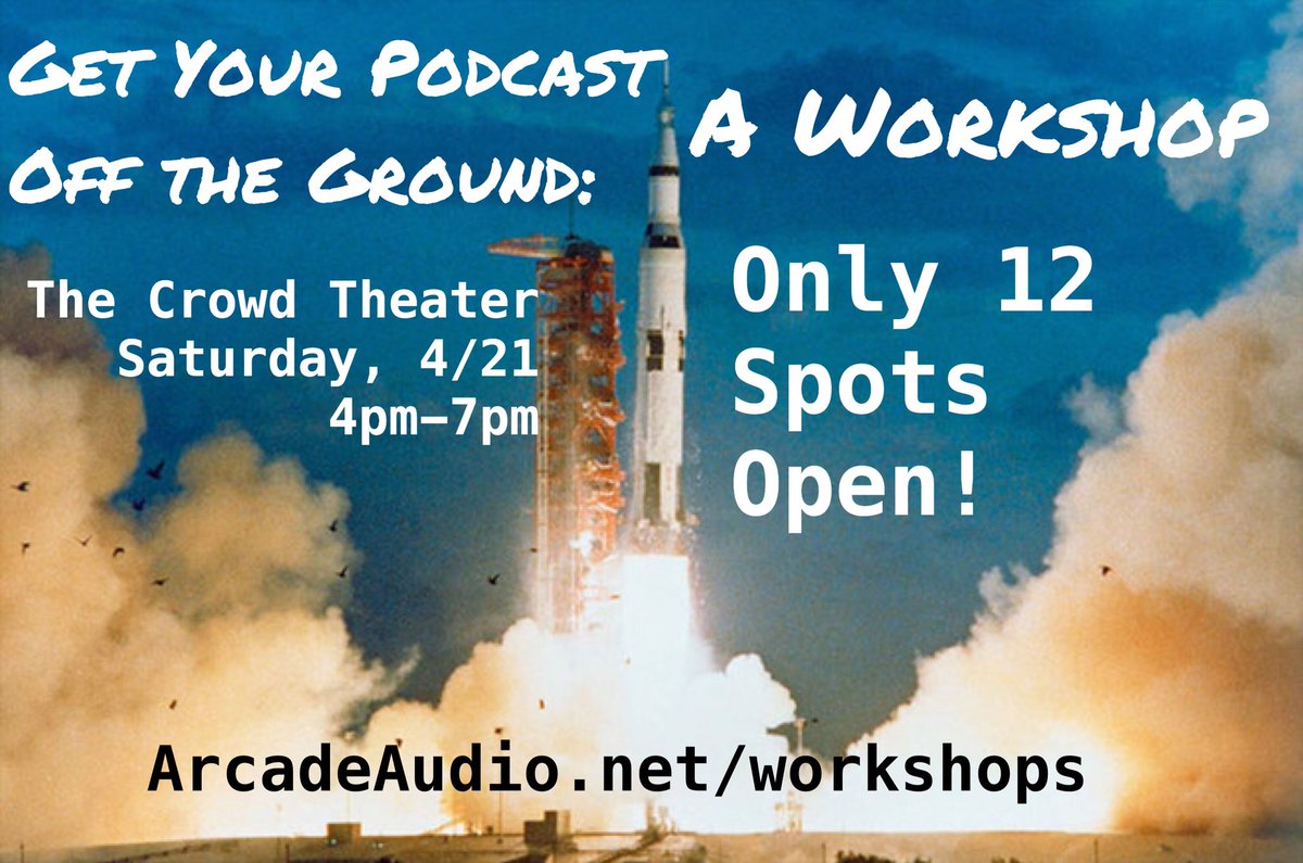 We’ll hosting our first workshop led by <a href="/RichCami/">Serotonin O’Brien</a> &amp; @BrothaSport THIS SATURDAY at @thecrowdtheater! Sign up now, spots will fill up fast! Much more info and the signup form right here: arcadeaudio.net/workshops