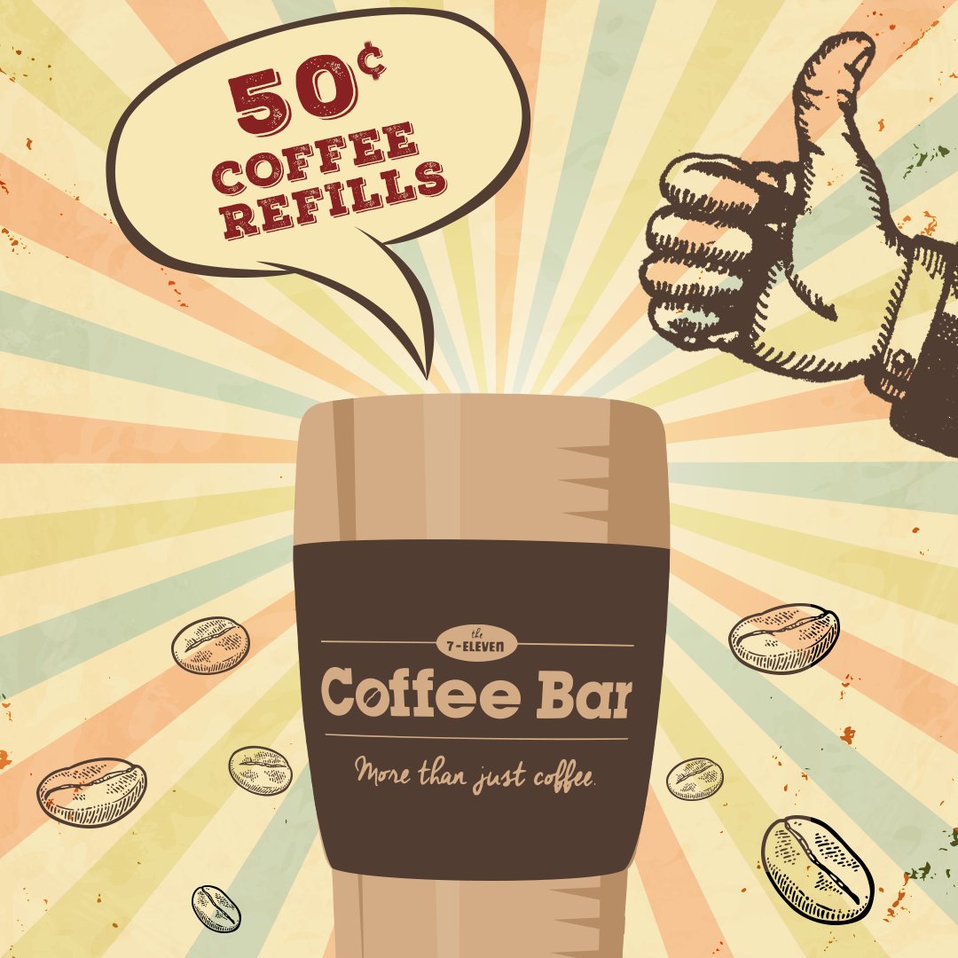7ElevenCanada's tweet photo. HazelNUTS for our #HazelnutHotChocolate? Get 50Β’ #refills + 100 7Rewards Bonus Points all day every day when you bring a reusable mug to Sev! https://t.co/hdcx0SRmxC https://t.co/sSJkU7g9jB