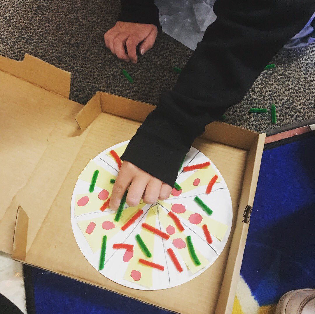Jankowy4Math's tweet photo. 4th graders turned into five star chefs at “Fractionista Pizzeria” during their math block! We took what we knew about equivalent fractions and made masterpiece recipes! Bellissimo! ♥️🍕#mathrocks #keepkidsengaged #fortheloveoflearning @lafrancelions @andersonsd4 #experience4 https://t.co/N6HsCelYxg