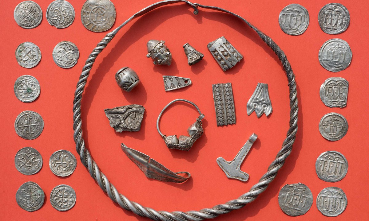 NorseMythNews's tweet photo. Harald Bluetooth's Hoard in Germany: Read story of new treasure hoard discovery including Thor's hammer, today at https://t.co/GjJNUNcCSq https://t.co/hXVwNEitqW