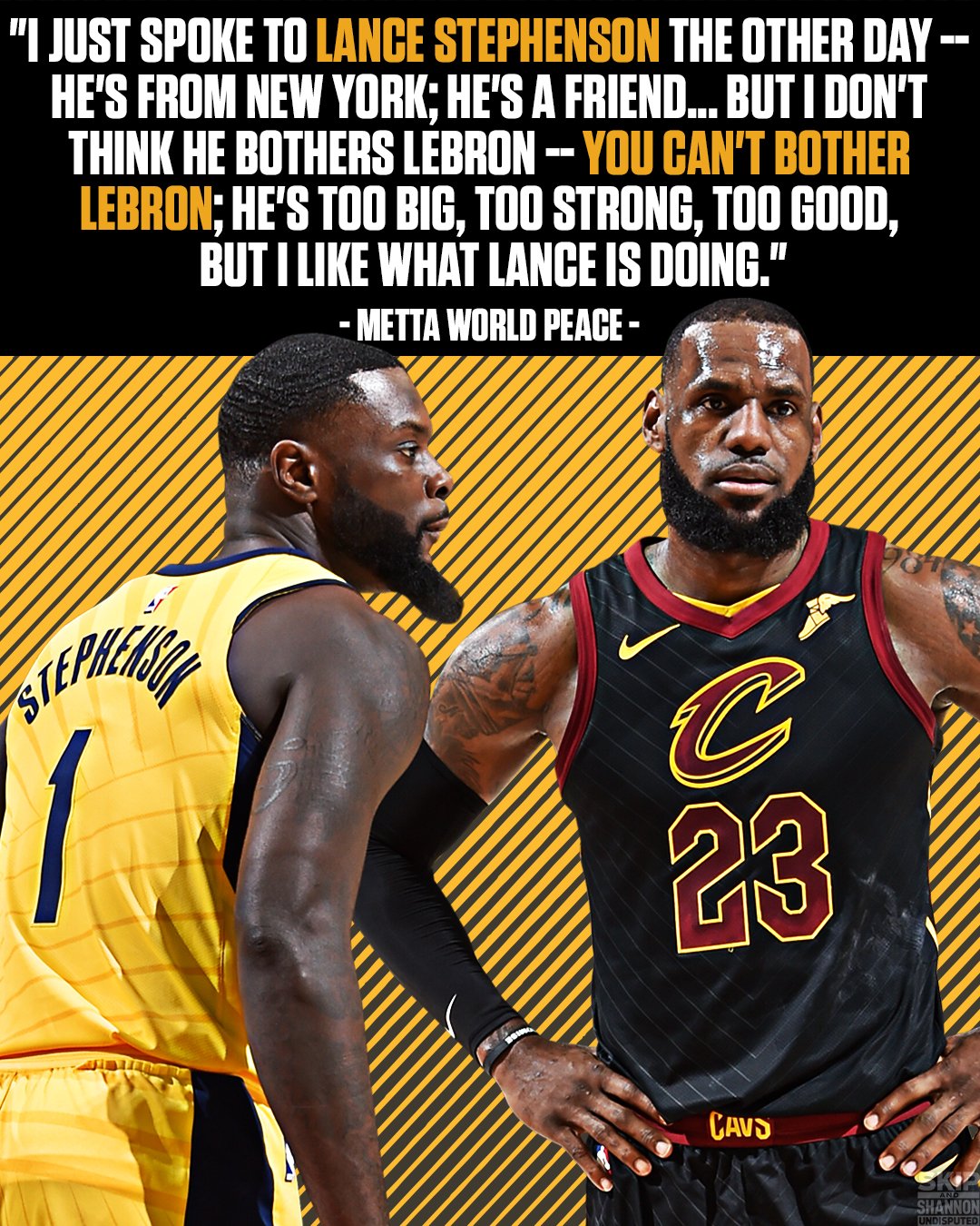 Lance stephenson and lebron james outlet