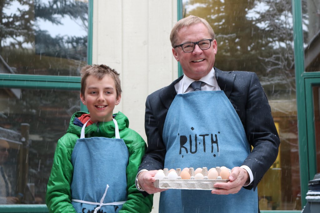 davideggenAB's tweet photo. The chicken coop at Canmore Collegiate is a great example of hands on learning for students - getting this project off the ground involved everything from municipal bylaws to egg harvesting hygiene. And thanks for the eggs!  @MountainEdu #abed https://t.co/bHUb3FLTHg