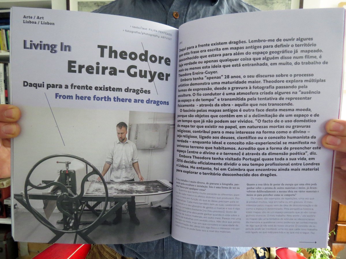 EXHIBIT_CIC's tweet photo. Our artist Theodore Ereira-Guyer is in the current edition of Umbigo.
You can read the full interview here:
https://t.co/Y3qvUVkxBI https://t.co/4nzd4VqFZ7