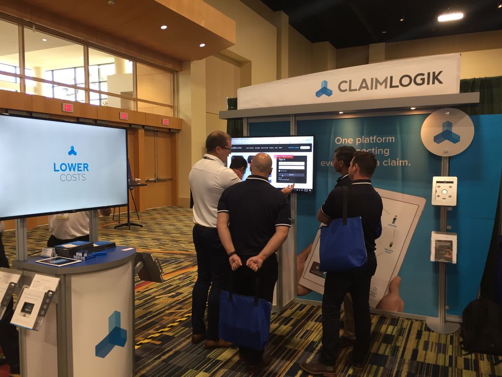 ClaimLogik's tweet photo. Lots of interest from the USA insurance industry in how We are connecting every stakeholder in a claim at @PLRBConf #ClaimsConference2018 #PLRB2018 #PLRB https://t.co/858ZsZH1yg