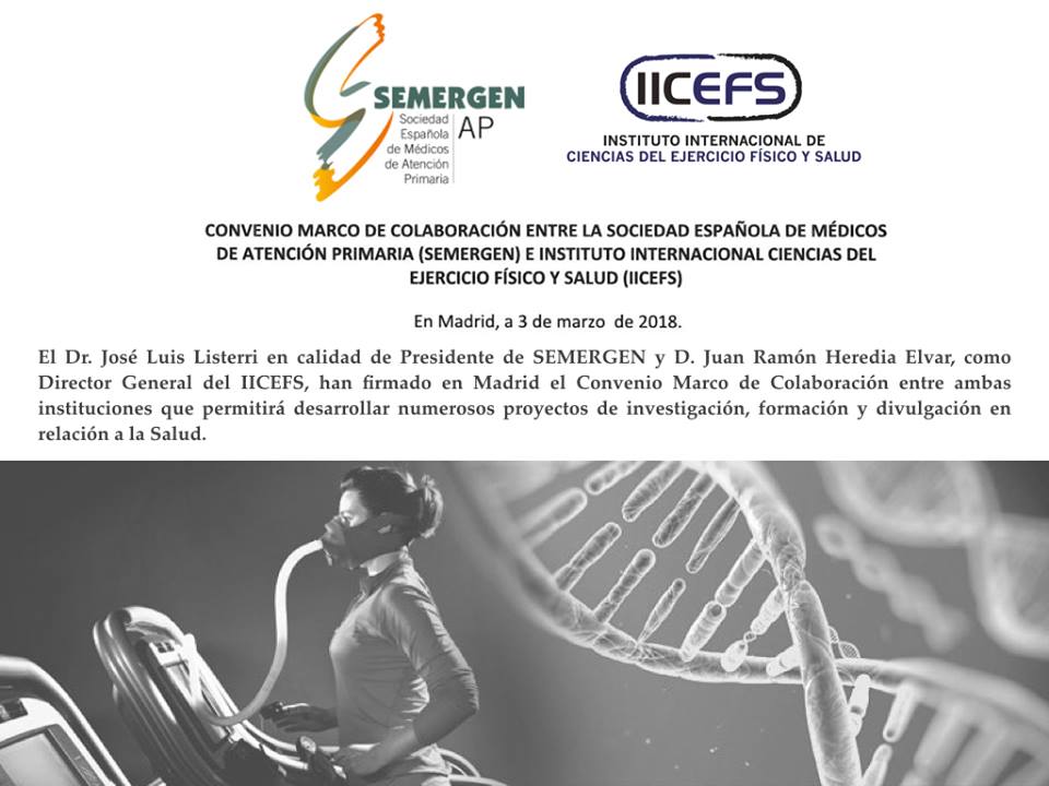 IICEFS's tweet photo. Ya es oficial. Se inicia un nuevo y apasionante proyecto que acerca a la medicina todo el valor del #ejerciciofísico prescrito y controlado por profesionales cualificados competentes.
Enhorabuena #IICEFS. Gracias Sociedad Española de Médicos de Atención Primaria @SEMERGENap https://t.co/P4Yqb4M39e