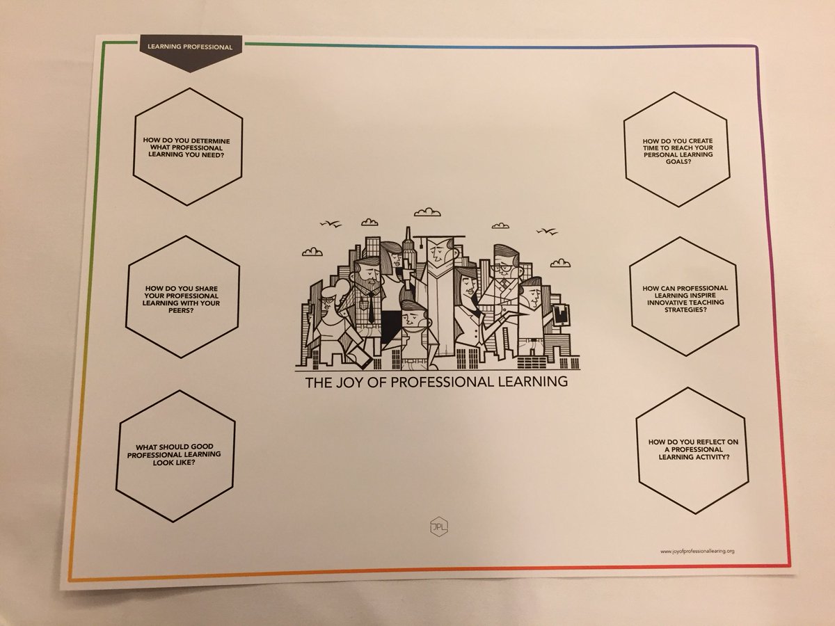 aileenpeterson's tweet image. How do we bring the joy to professional learning? Love the idea of “Fika” within a PD day, those great coffee-break professional conversations. joyofprofessionallearning.org #joyofpl #ULead18