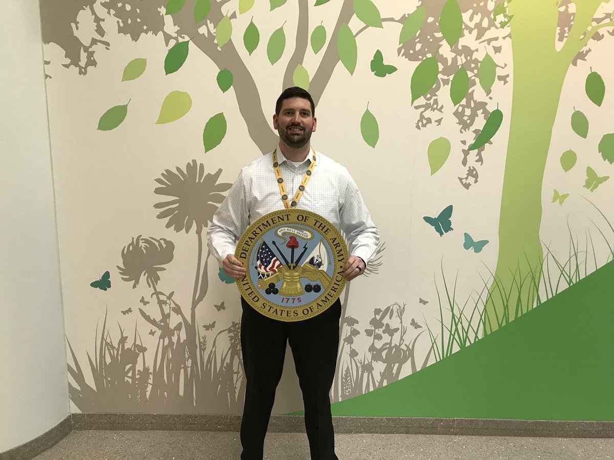 NCHSpencer's tweet photo. Thank you Will Parker for your service in the #Army and commitment to #QualityImprovement here at Nationwide Children’s Hospital. Happy #MilitaryMonday everyone! https://t.co/r7IMgdnjjM