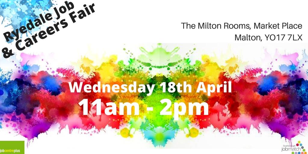 kevinhollinrake's tweet photo. The Ryedale Jobs &amp; Careers Fair is coming to @TheMiltonRooms on Wednesday! Come along for FREE advice and guidance with hundreds of jobs and opportunities up for grabs. Don't forget to bring copies of your CV. @JCPinHumber  @ScarboroughJM #RyedaleJobs https://t.co/6t0LMKI7H5