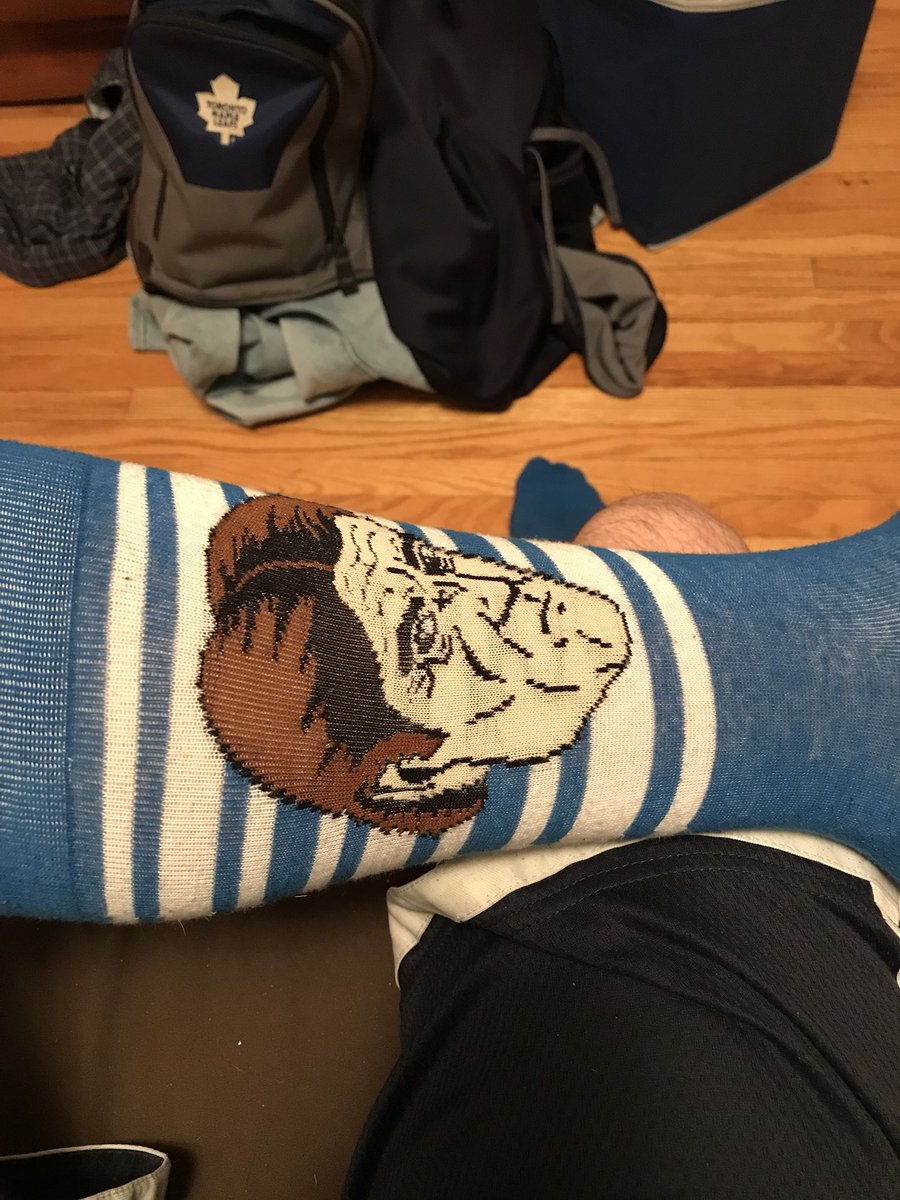 Canuck_Grump's tweet photo. Jersey? 🍁✅
Playoff Beard? 🧔🏻✅
Babsocks? 🧦✅
Playoff Tickets? 🎫😔

Well, 3/4 is close enough I guess? @MapleLeafs @TheFordFANatic #Leafs #TMLtalk #FansGoFurther #StandWitness #ReadyForGame3 https://t.co/ucxF3gDK5b