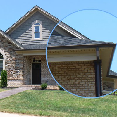 GuttersGuards's tweet photo. We install a variety of gutters and downspouts—here are two different gutters jobs we completed in the Farmington area. https://t.co/pSJWDTIasB