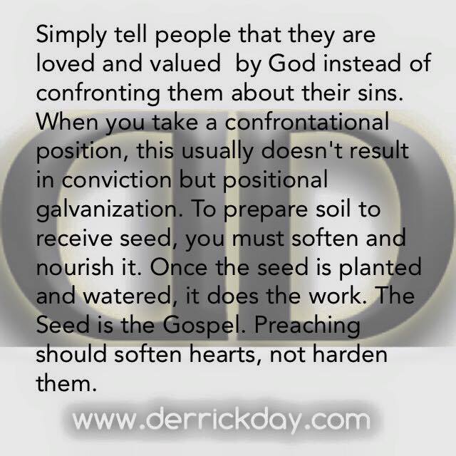 derrickeday's tweet photo. Preaching the #trueGospel
#Softensthehearts of the #hearers -
Not #hardens them. https://t.co/LUTP4CWA88