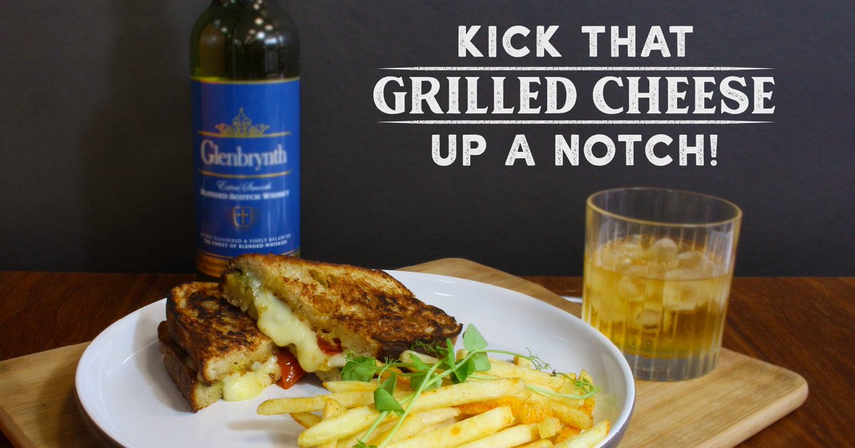 To make the cheesy-whisky filling: combine 2 cups shredded cheddar, 1/3 cup green onions, 2 tbsps Glenbrynth, 1.5 tsps of Worcestershire sauce and 2 minced cloves in a food processor. Grill sandwich as per usual and enjoy the #TasteOfSuccess ;)