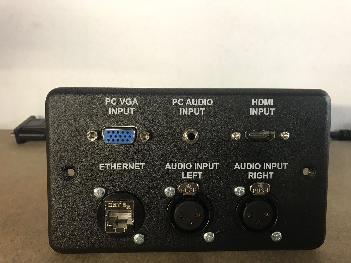 avplates's tweet photo. Here is one of our #black #curved #avplates with #vga #audio #hdmi #ethernet #audio #av #smarthome https://t.co/Dui9XqPh2x
