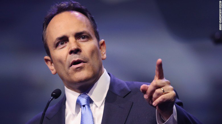CNN's tweet photo. Kentucky Gov. Matt Bevin apologizes for remarks he made that suggested a state-wide teachers' strike left schoolchildren vulnerable to harm, sexual assault and drugs, saying his remarks had "unintended consequences" https://t.co/B8uVd7zGoC https://t.co/uPVdDKLFBv