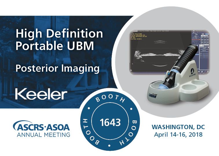 accutome's tweet photo. High Definition Portable UBM for Posterior Imaging on display at  Booth #1643 at ASCRS Washington DC, April 14-16th 2018.
https://t.co/JwzZap4au5 https://t.co/8Ly4b03LwB