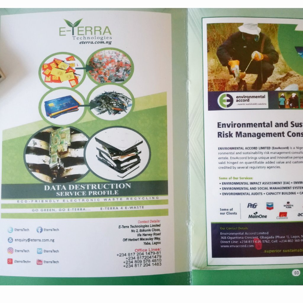 EterraTech's tweet photo. Hello 👋,

We are gold sponsors 🤑 of the Science Association of Nigeria's 52nd Conference. The event marks the public debut of our #DATADESTRUCTION truck, 🚚🚚 which is the 1st and ONLY of it's kind 🚚 in #Nigeria! Wavy!!! 🙌

#eWaste #science #Tech #Sustainability #innovation https://t.co/QQqyJJMoYS