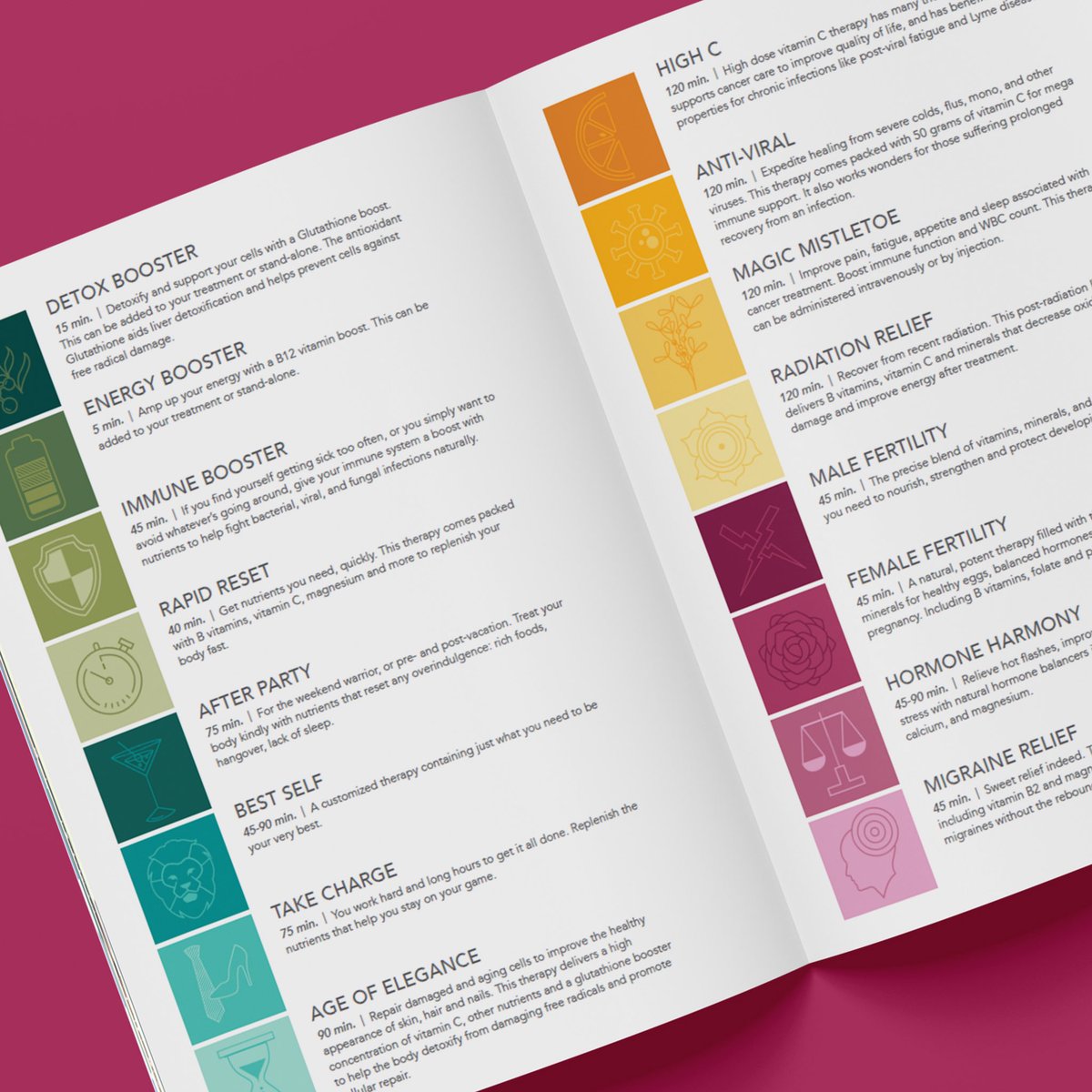 LabCreativeInc's tweet photo. 20 different IV’s for different needs. So we created a menu! Don’t you want to sign up for all of them? I do! #wellnesswarriors #ivtherapy #naturopath #naturopathicdoctor #naturopathicmedicine #wellness #branding #branddesign #wellnessbranding #graphicdesign #labcreative https://t.co/bLirUyS5Vs