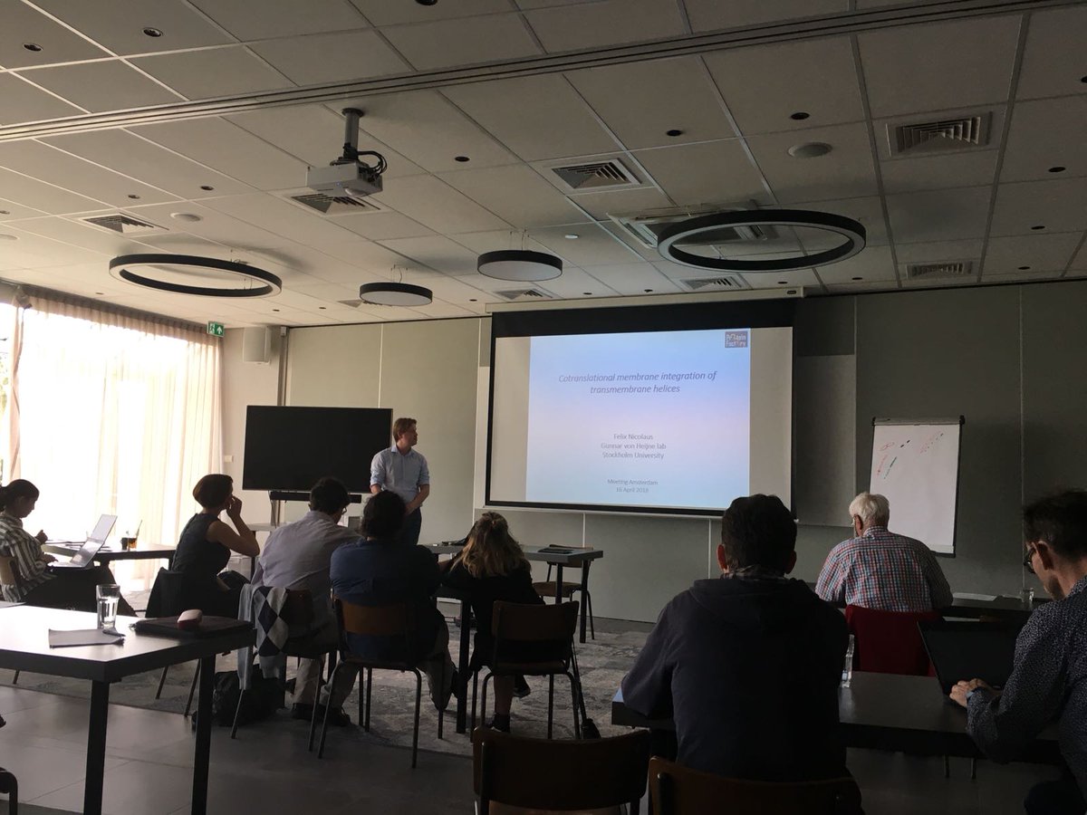 DaphneMermans's tweet photo. So much exciting science presented at the last 'Protein Factory' meeting in Amsterdam! Well done to all the ESRs! @ESR1_15 @FelixNicolaus1 @TAT_lab https://t.co/nuYQSQiJvY