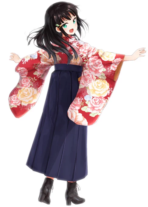 袴ブーツ黒澤姉 