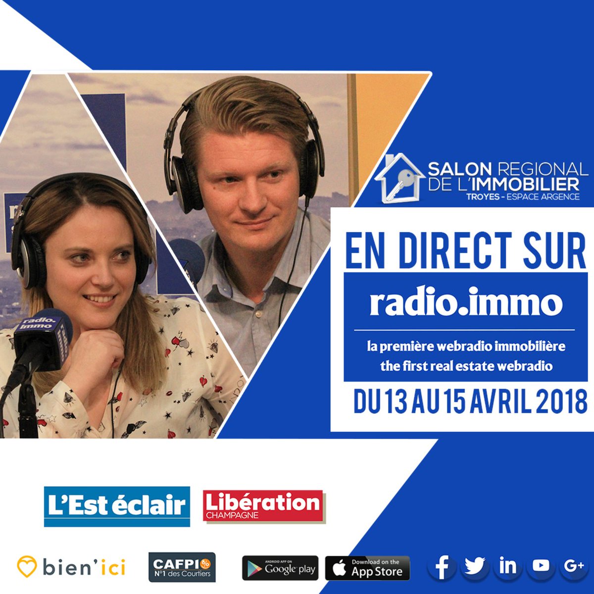 radioimmo's tweet photo. [#SalonimmoTroyes] "Est-il facile de #construire aujourd'hui une maison dans l'Aube ?"  Réponse de Jean-Charles LASALLE, Attaché Commercial et de Nadia BEN M'HAMMED, Chargée de Clientèle de la société @maisondenfrance avec @supter75 sur #radioimmo https://t.co/NNt85TLMZ5 https://t.co/xZwfvd96bt