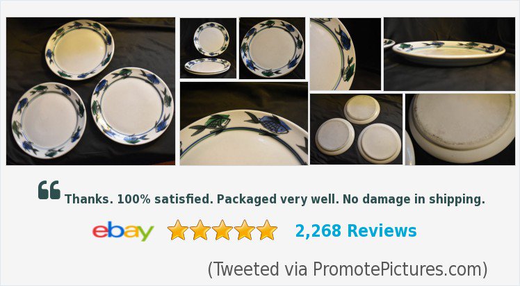 kerrberry77's tweet photo. #GeorgetownPottery Vintage #Fish Pattern #DinnerPlates Set of 3 #Maine | eBay #studiopottery #mainepottery
https://t.co/kCOJTdXGsF
(Tweeted via https://t.co/MeD6Intbwd) https://t.co/M08PG8hPjc
