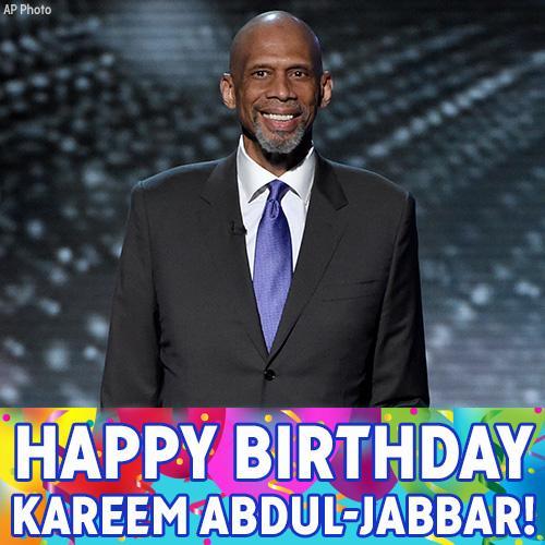 Happy birthday to NBA legend and contestant Kareem Abdul-Jabbar 