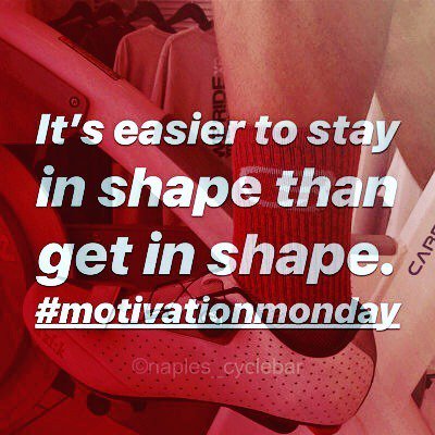 jakemaulin's tweet photo. 💥MONDAY MOTIVATION💥
⭐️Indoor Cycling Works⭐️
#Tapbacks #IndoorCycling #Pushups #Ride #Fun #LoveWins  #Always4ward #CycleBarNaples #ROCKYOURRIDE #WeRideAsOne https://t.co/U3uRgR5Auo https://t.co/0UrSsRgbe9