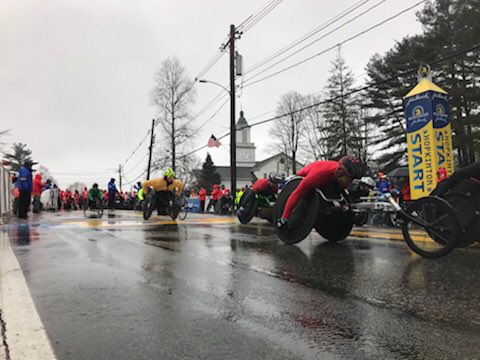 bostonmarathon's tweet photo. Good luck to our Push-Rim Wheelchair racers! https://t.co/QkwGl2PQC8