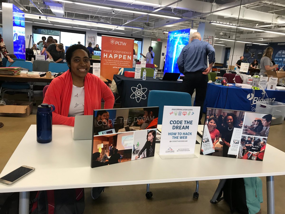 CodeTheDream's tweet photo. We had a great time with all the young students who came by the annual #RTPSTEMExpo last Friday! https://t.co/Hcdxjn7y2T