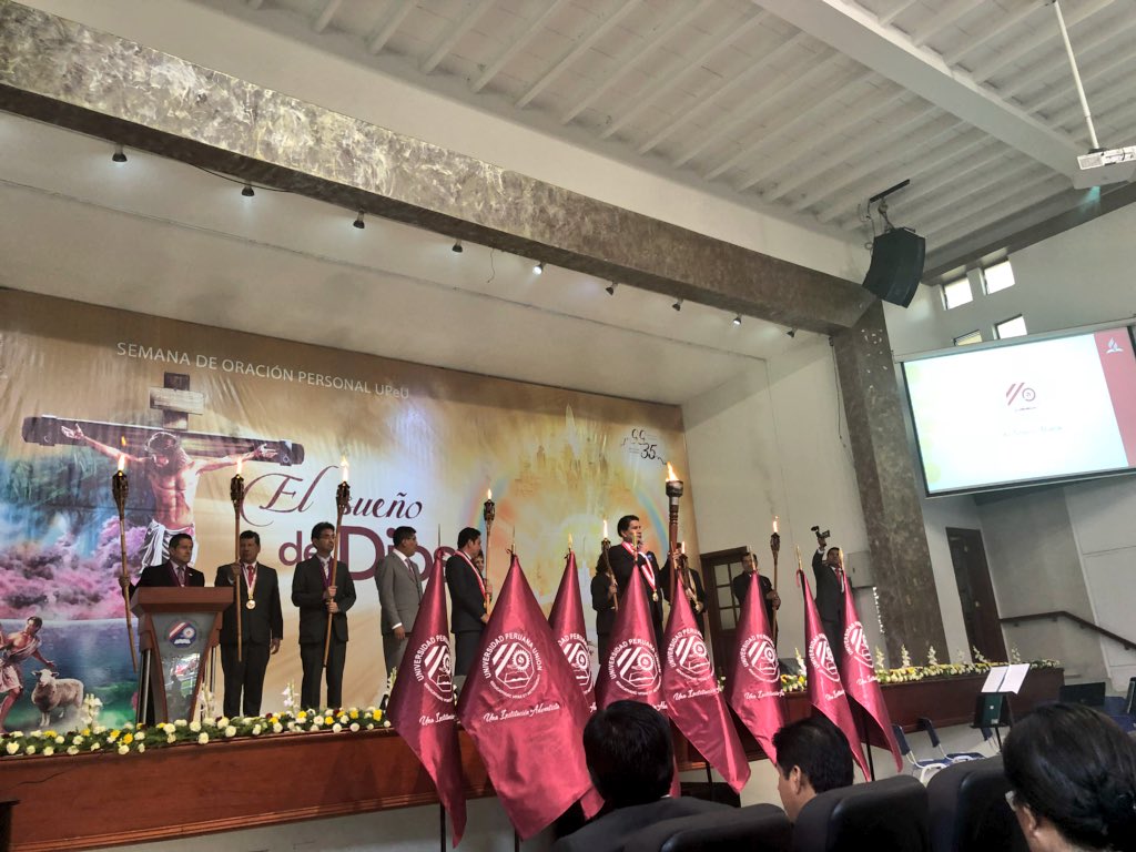 Dr. Gluder Quispe enfatiza la MISIÓN de la <a href="/UPeUOficial/">Universidad Peruana Unión</a> resumida en: Sé íntegro, Sé Miisionero y Sé Innnovador. <a href="/UPeUOficial/">Universidad Peruana Unión</a> #RumboAlCentenario