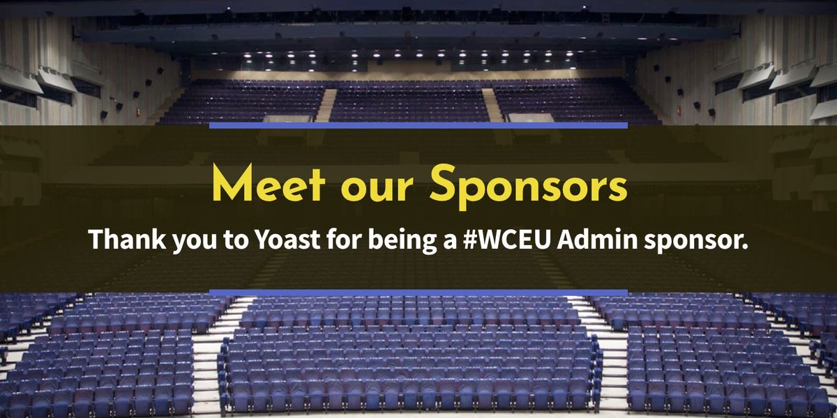 Thank you to Yoast for being a #WCEU Admin sponsor.