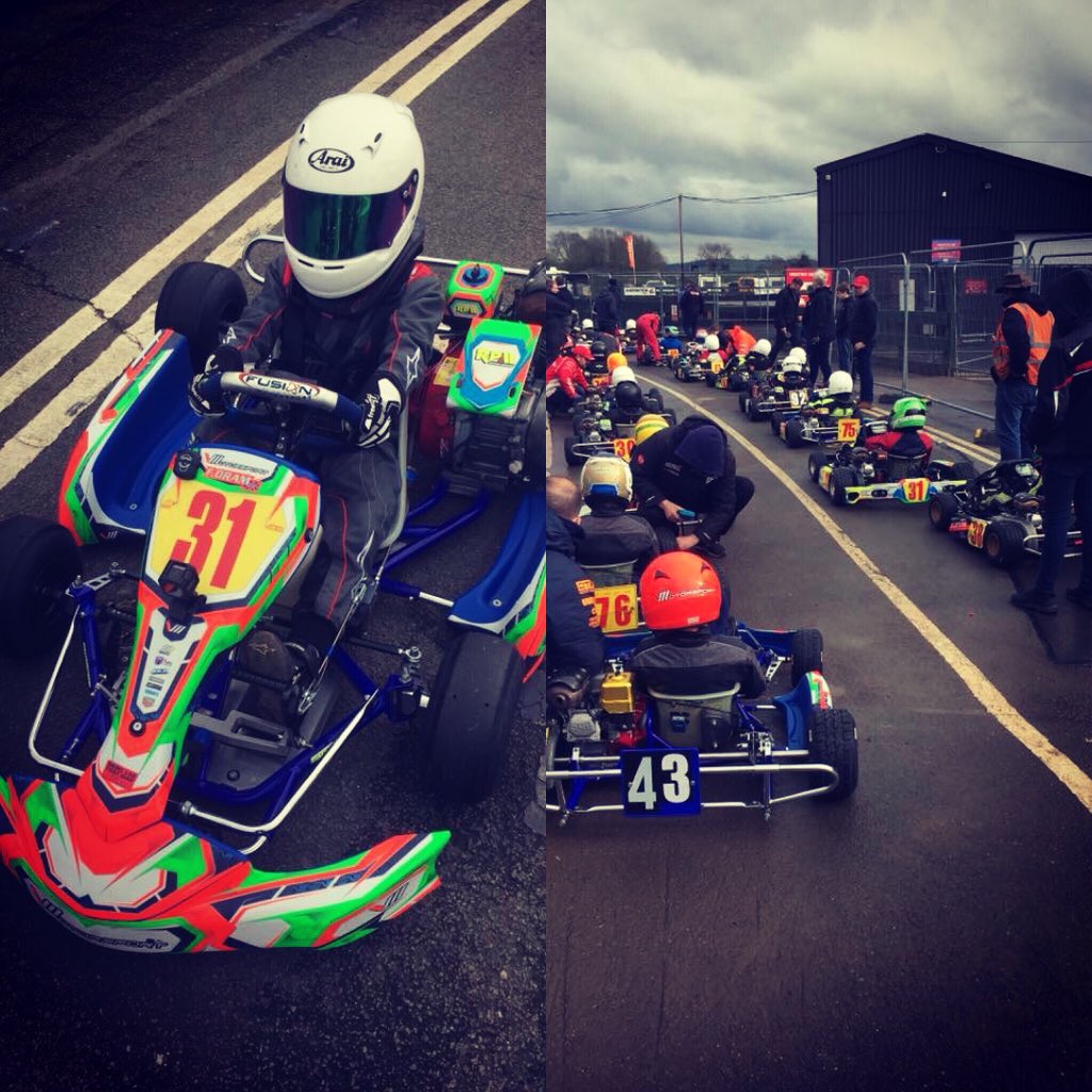 oramracing's tweet photo. good weekend at shennington 1st time on Yellow plates in a grid of 49 Drivers &amp; managed to make it straight into the A Final!  Made up a few more places on track but a nose cone penalty at the end pulled me back down next stop Whilton Mill this weekend #keeppushing #kartingislife https://t.co/U3Lsmaf12y