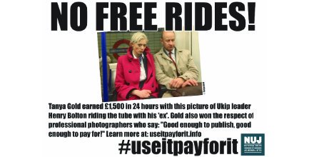GSAMedia4u's tweet photo. The @NUJofficial  is supporting a campaign to ensure that people who submit photographs to the media are paid for their contributions..
 They would like our help in spreading the word, so please RT. 
Thanks. :-)
#useitpayforit https://t.co/84MMGJvOl2