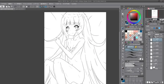 次はこんな感じのフィーゼちゃんを描き始めています。 