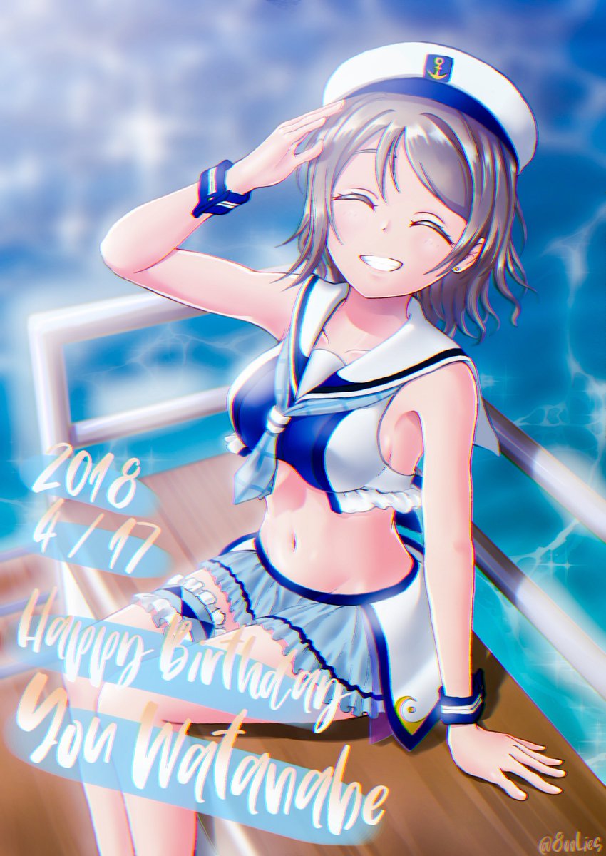 8ooLies's tweet photo. 曜ちゃんお誕生日おめでとお！！
みら僕風水着～⚓⛵
#渡辺曜誕生祭2018
#渡辺曜生誕祭2018 https://t.co/LcXbsyYxG3