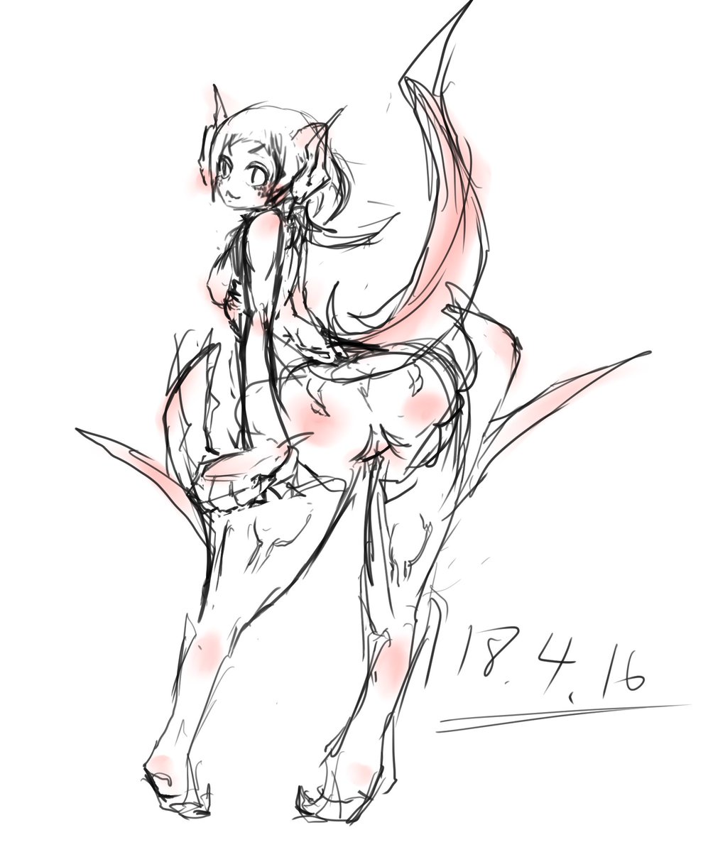 よっしゃラクガキの美少女人外ちゃん書けたぜ～
最近ふと「描いてる人外ちゃんの人外度ちょっと低いな・・・?」と気づいたのでちょっとカッコイイ系で人間から離してみた 