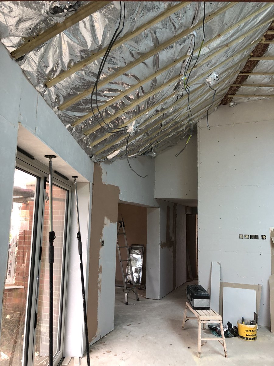 sccbuilders's tweet photo. All of the plastering is now almost complete and we have paint on upstairs! https://t.co/TVMLslc240