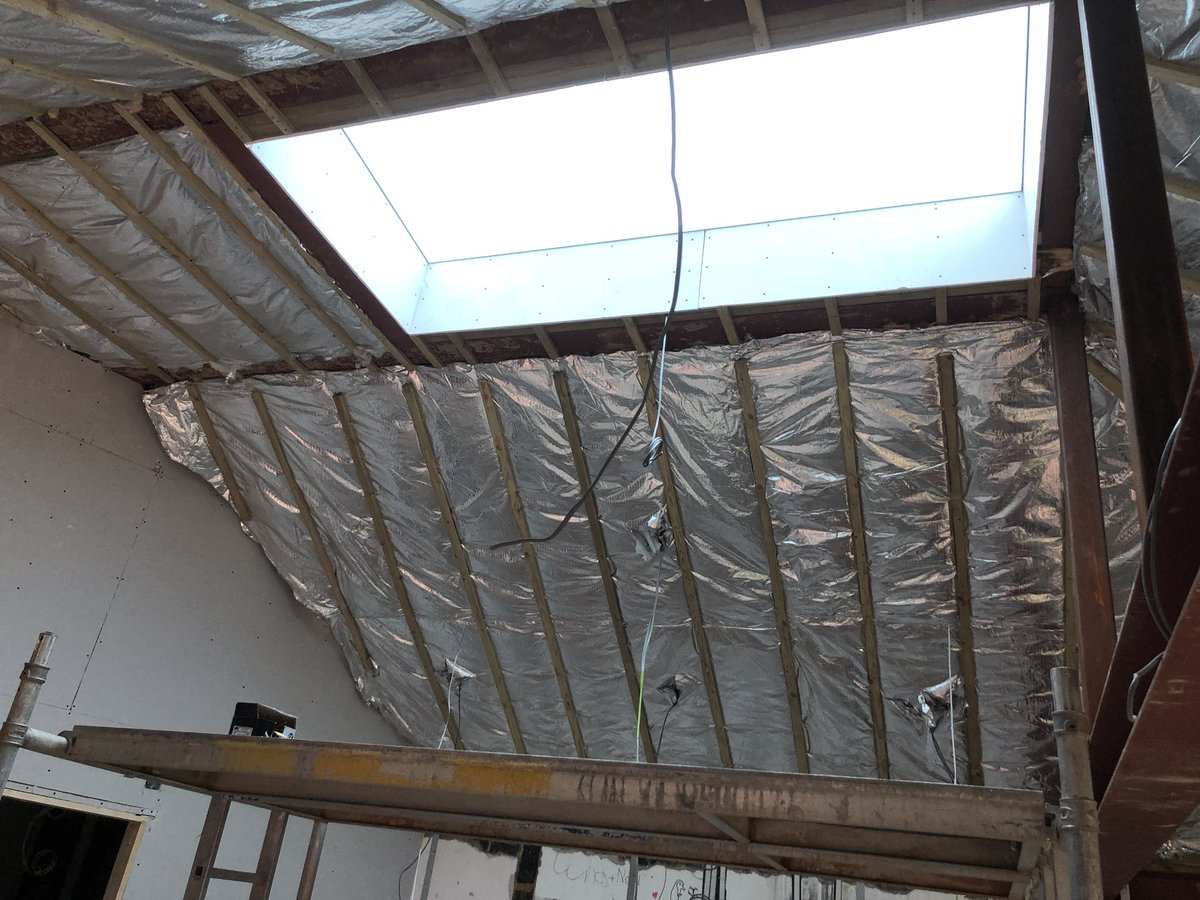 sccbuilders's tweet photo. All of the plastering is now almost complete and we have paint on upstairs! https://t.co/TVMLslc240