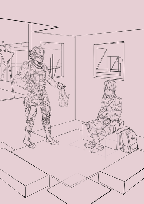 #線画 #兵隊
途中経過。線画終了。
今回はベース塗遅れ気味です。
次回完成予定。頑張ります。 