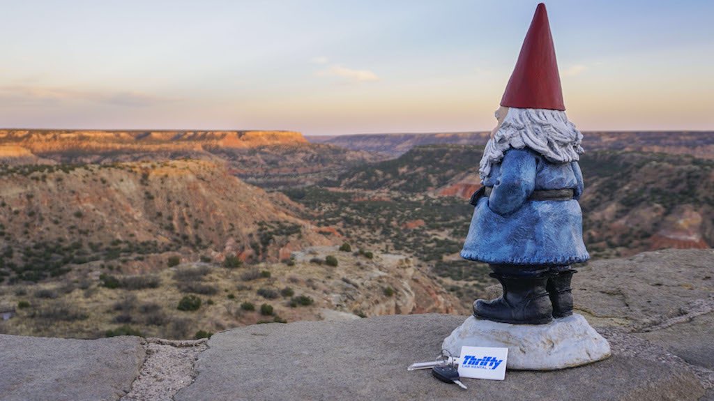 RoamingGnomee's tweet photo. Palo Duro Canyon is the second largest canyon in the United States. I’d say it’s still pretty grand. #ThriftyCarRental #RoamingWithThrifty https://t.co/2jmMUXCbN0