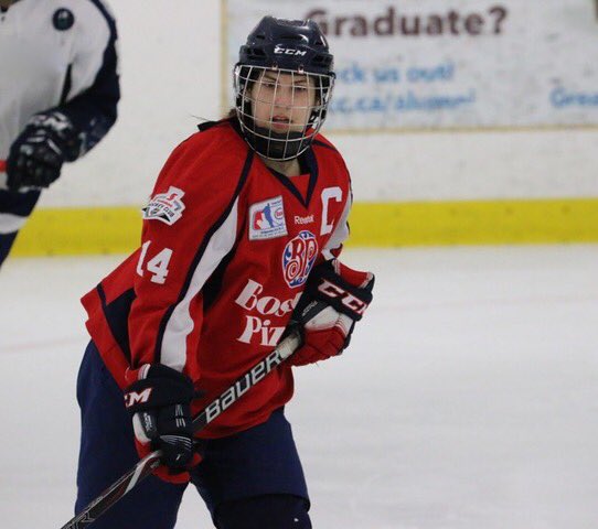 Meet your <a href="/HockeyNS/">Hockey Nova Scotia</a> National female Midget Championship host team Metro Boston Pizza @MBPAAA   Being held @lclc_ns April 22-28 
Player: Emma Rafuse (C) Position F                    Hometown: Halifax  
Favourite Player :  Blayre Turnbull
Tickets;secure.ticketpro.ca/?lang=en&serve