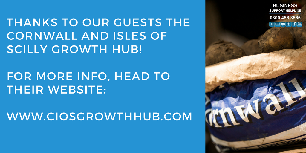 businessgov's tweet photo. Thanks to everyone who got involved with today's Q&A, and a big shout out to our guests @growthskillshub - we hope #CornwallBusinessWeek18 is a huge success! https://t.co/klOiEUvCvZ #BSHelpline https://t.co/FLUQeqstIJ