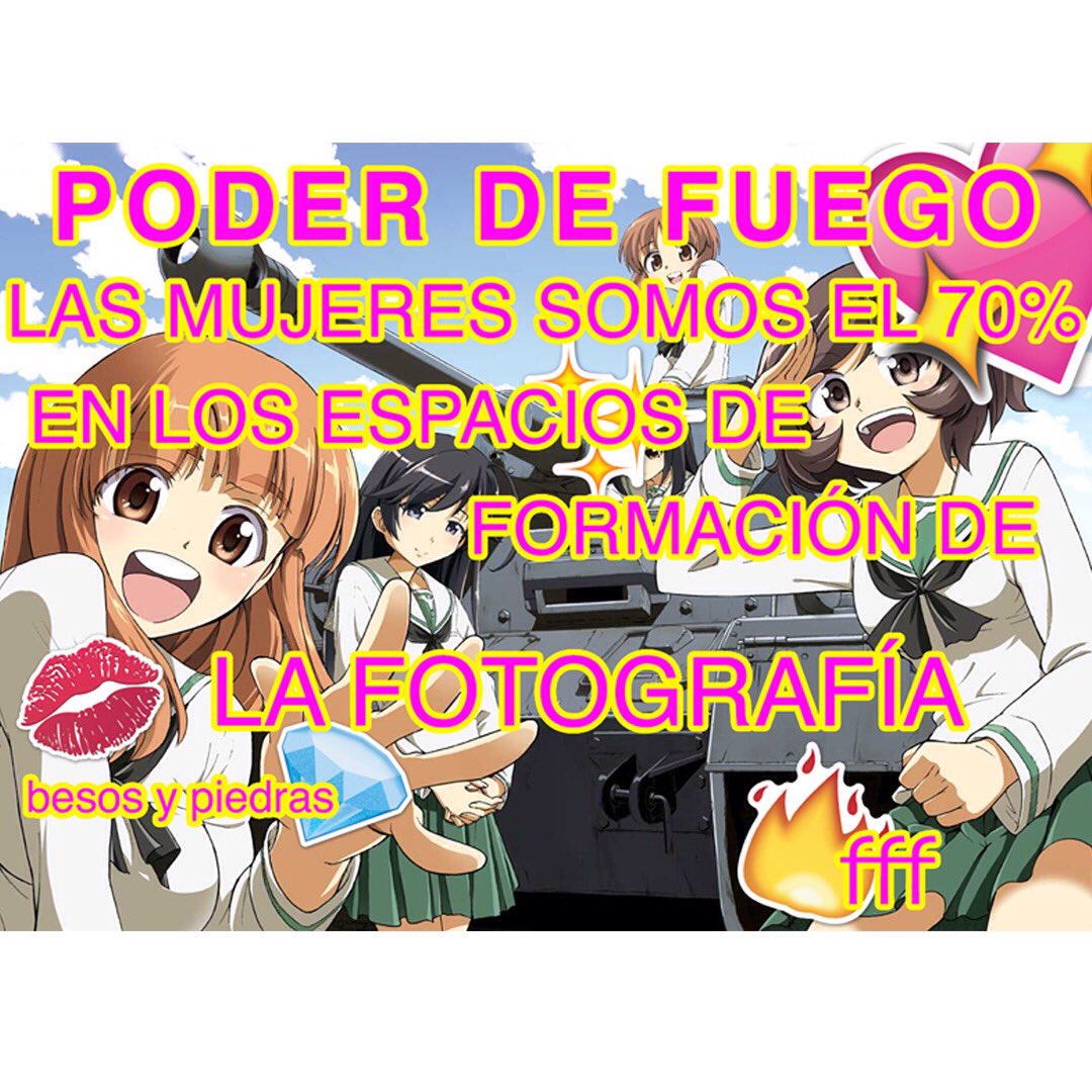 las_fff's tweet photo. PODER DE FUEGO

LAS MUJERES SOMOS EL 70%

EN LOS ESPACIOS DE FORMACIÓN DE LA FOTOGRAFÍA  
Todo el comunicado en este link. 
https://t.co/26mjXPVKwM https://t.co/f56ZFGs6NB