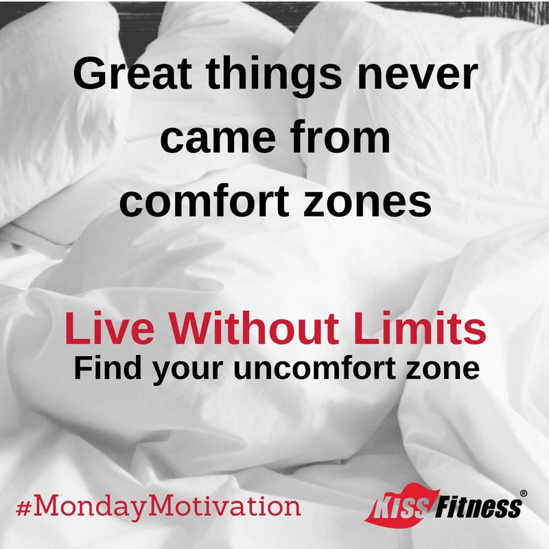 KFFrome's tweet photo. Do you ever push yourself? We mean really push yourself? out of your #ComfortZone? Try something new and find your uncomfortable zone - Live Without Limits. #MondayMotivation https://t.co/t1QkGr1jmF