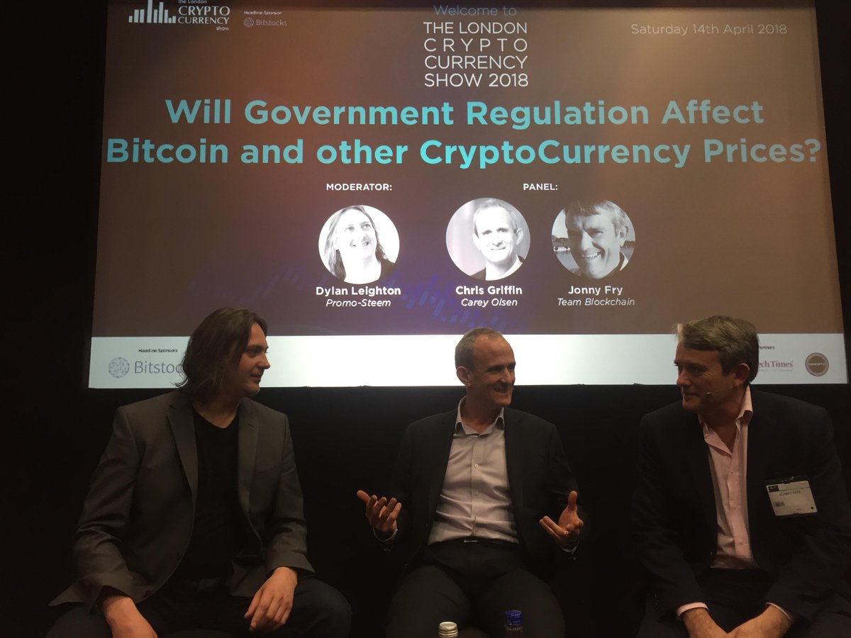 CareyOlsen's tweet photo. Partner Chris Griffin enjoyed being part of the @LDN_CryptoShow  in London at the weekend. He was part of panel debating how government regulation could affect Bitcoin and other cryptocurrency prices. #bitcoin #cryptocurrency https://t.co/kkwctSo7d5