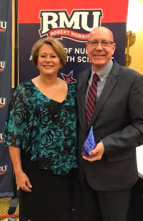 PANACRNA's tweet photo. Congratulations to one of our board members, John Borza, CRNA, on receiving a Distinguished Alumnus Award from @RMU! 🏆 #CRNAinPA https://t.co/x4neVuaYMf