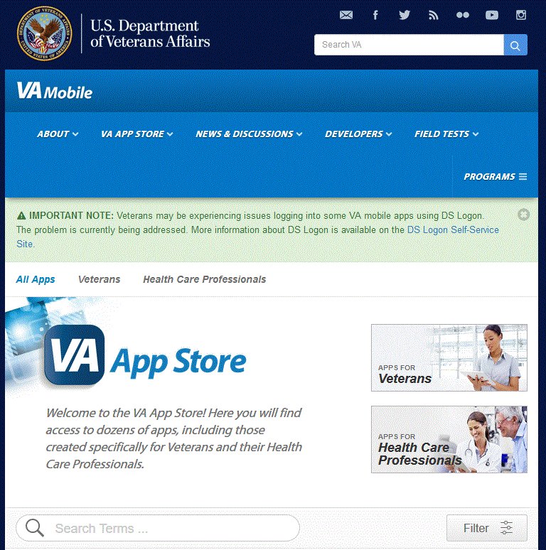 PHAInc's tweet photo. VA seeks a #mobileapp to enable users (regardless  of whether care is received within VA or commercially) to navigate comprehensive array of currently available VA tools, resources and  capabilities that support the #WholeHealthSystem. https://t.co/QInu6L9O8h https://t.co/vUJDQOWRSJ