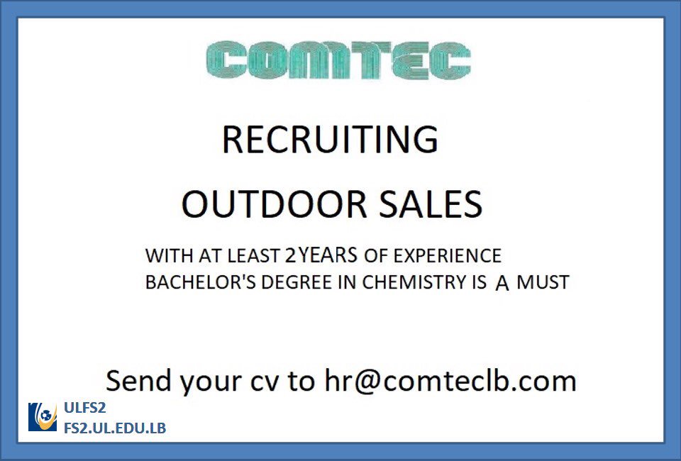 ulfsc2's tweet photo. #job_offer
#comtec
Outdoor sales https://t.co/xDgs02rLVK